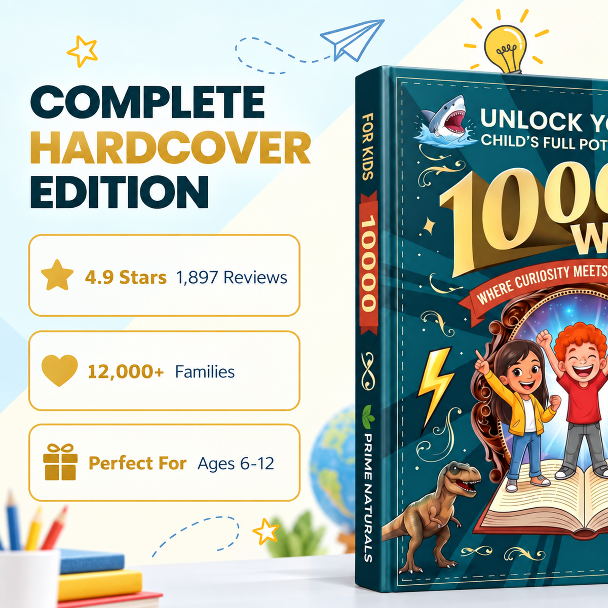Kid's Encyclopedia "10,000 Whys" - Unlock Your Child's Full Potential Screen Free