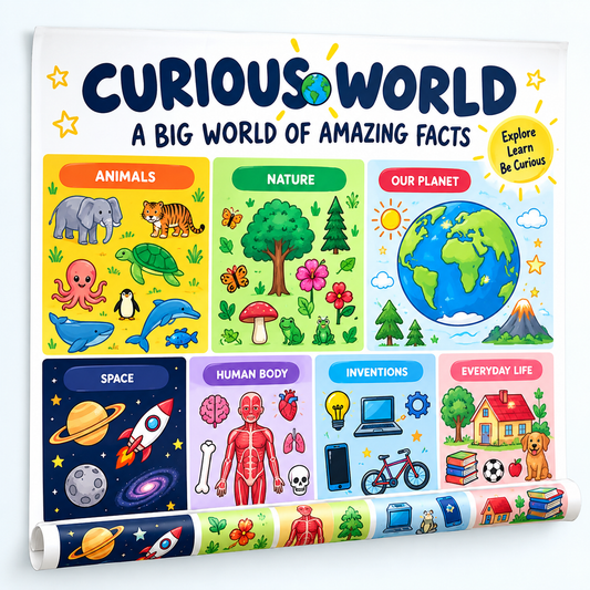 Curious World Wall Map
