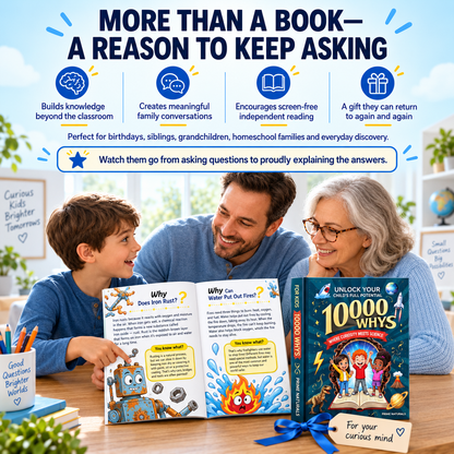 Kid's Encyclopedia "10,000 Whys" - Unlock Your Child's Full Potential Screen Free